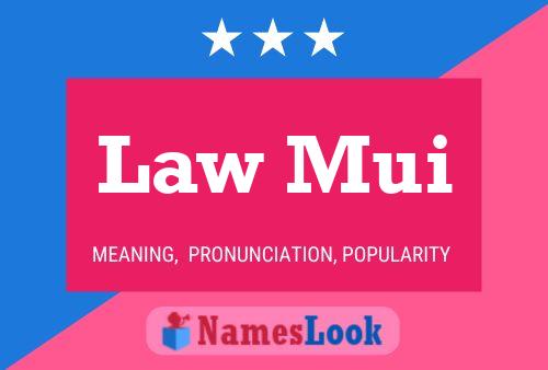 Law Mui Naam Poster