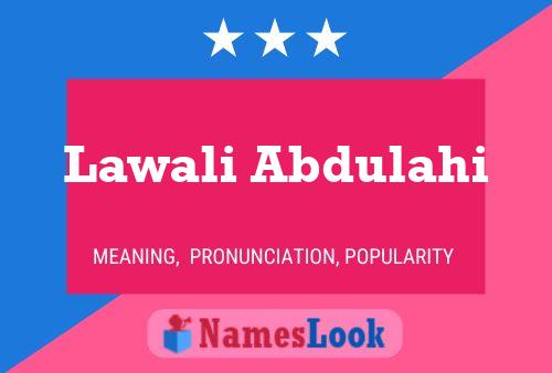 Lawali Abdulahi Naam Poster