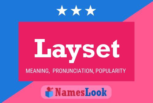 Layset Naam Poster