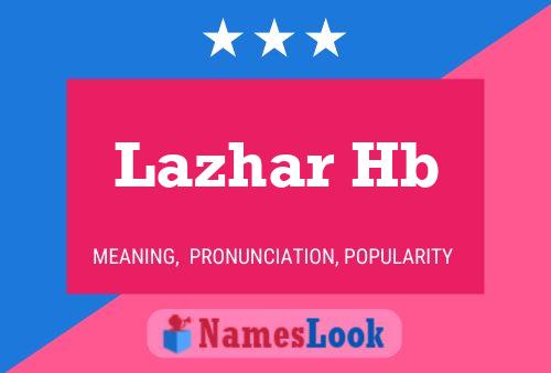 Lazhar Hb Naam Poster