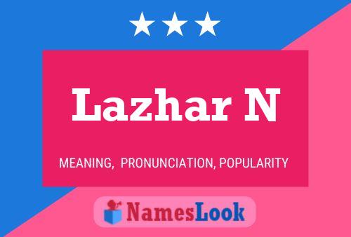 Lazhar N Naam Poster