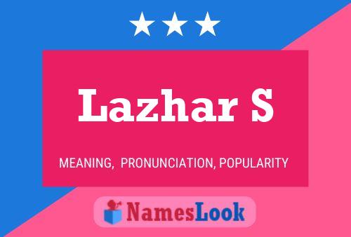 Lazhar S Naam Poster