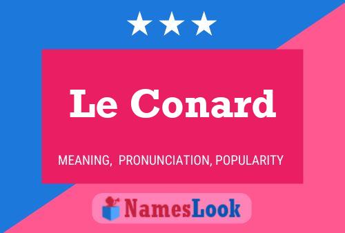 Le Conard Naam Poster