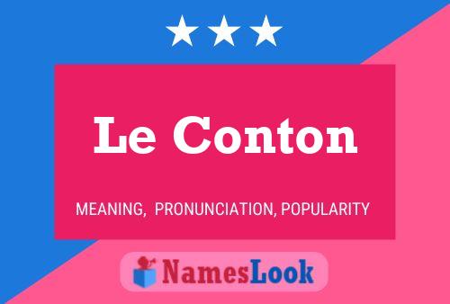 Le Conton Naam Poster