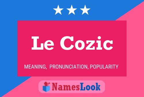 Le Cozic Naam Poster