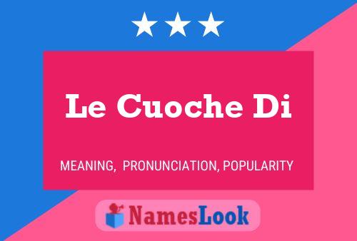 Le Cuoche Di Naam Poster