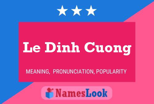 Le Dinh Cuong Naam Poster