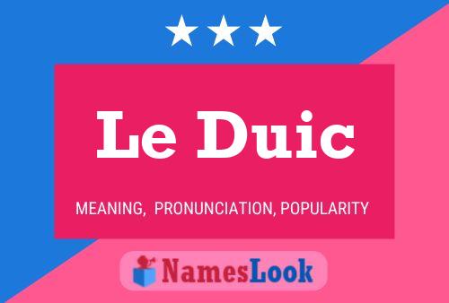 Le Duic Naam Poster