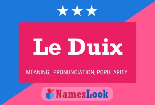 Le Duix Naam Poster