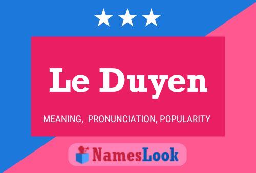 Le Duyen Naam Poster