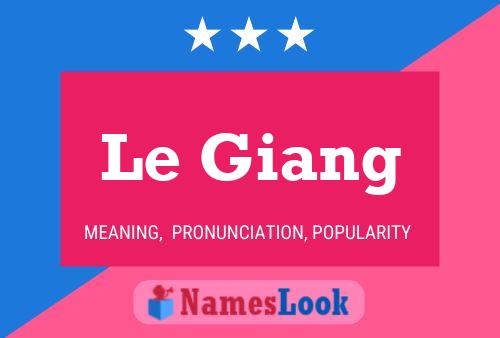 Le Giang Naam Poster