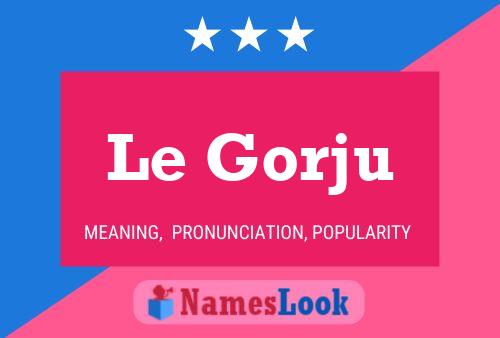 Le Gorju Naam Poster