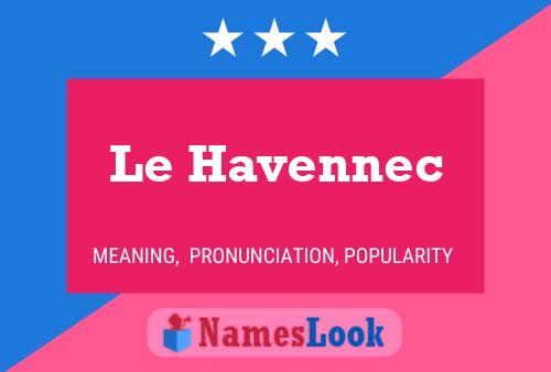 Le Havennec Naam Poster