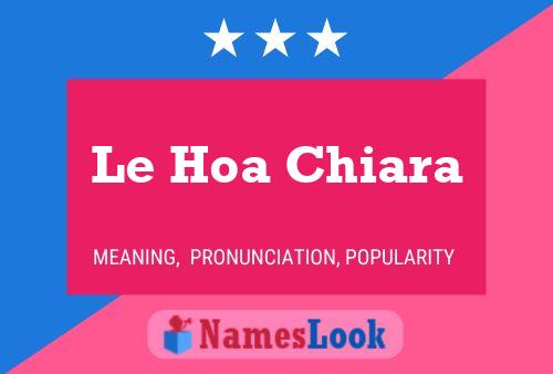 Le Hoa Chiara Naam Poster