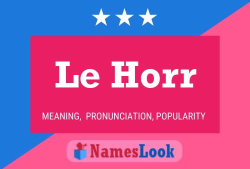 Le Horr Naam Poster