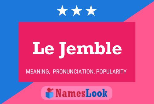 Le Jemble Naam Poster