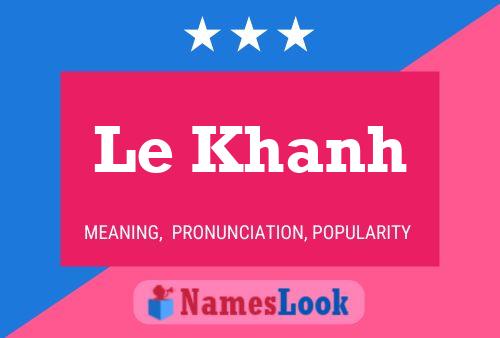 Le Khanh Naam Poster