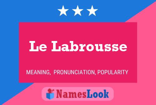 Le Labrousse Naam Poster