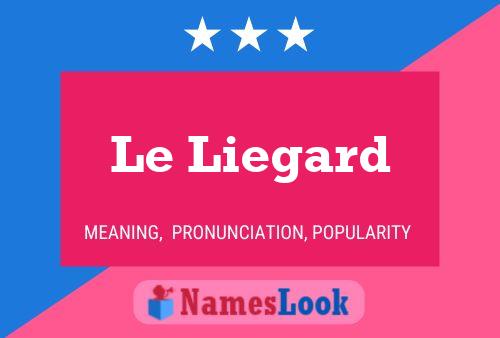 Le Liegard Naam Poster