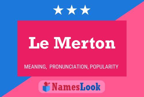 Le Merton Naam Poster