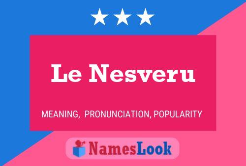 Le Nesveru Naam Poster