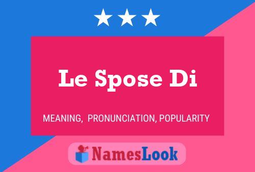 Le Spose Di Naam Poster