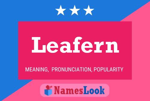 Leafern Naam Poster