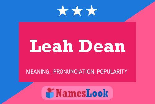 Leah Dean Naam Poster