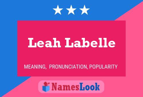 Leah Labelle Naam Poster