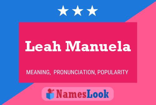 Leah Manuela Naam Poster