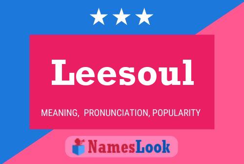 Leesoul Naam Poster