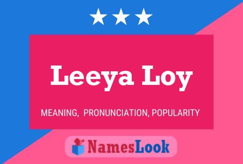 Leeya Loy Naam Poster