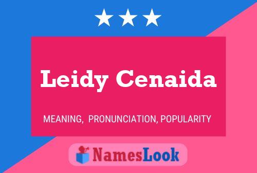 Leidy Cenaida Naam Poster