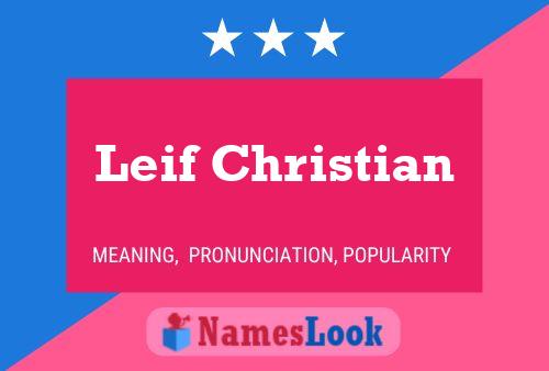 Leif Christian Naam Poster