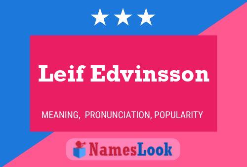 Leif Edvinsson Naam Poster