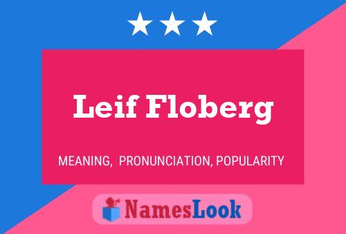 Leif Floberg Naam Poster