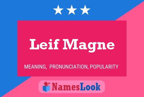 Leif Magne Naam Poster