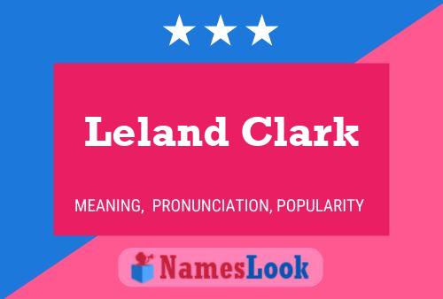 Leland Clark Naam Poster