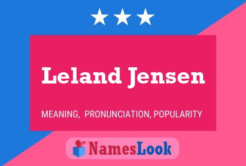 Leland Jensen Naam Poster