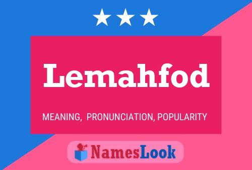 Lemahfod Naam Poster