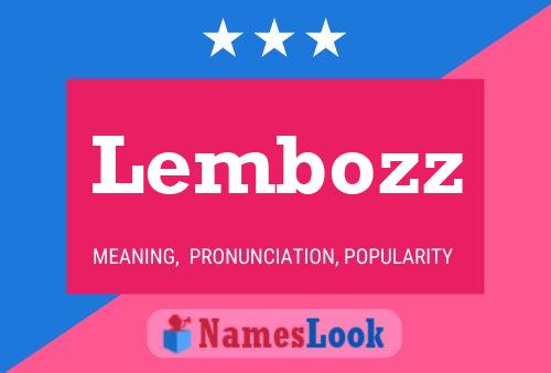 Lembozz Naam Poster