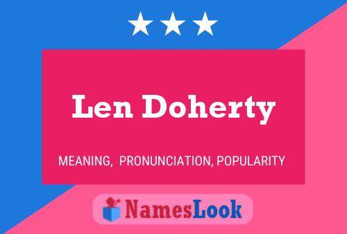 Len Doherty Naam Poster