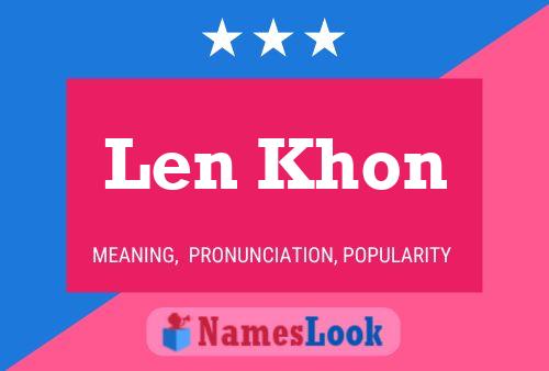 Len Khon Naam Poster