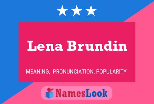 Lena Brundin Naam Poster