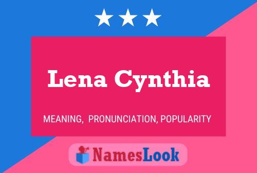 Lena Cynthia Naam Poster