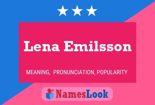 Lena Emilsson Naam Poster