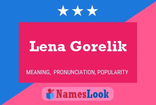 Lena Gorelik Naam Poster