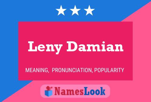 Leny Damian Naam Poster