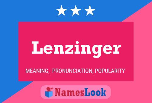 Lenzinger Naam Poster