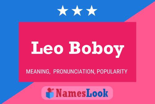 Leo Boboy Naam Poster